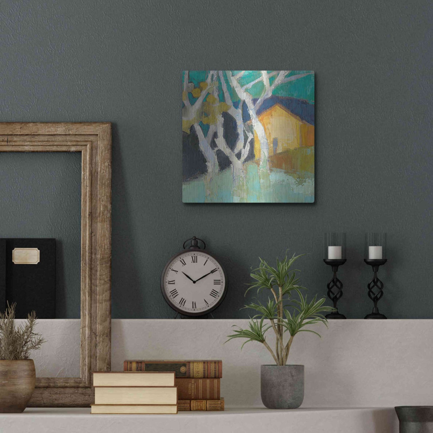 Luxe Metal Art 'Avoca Barn' by Sue Jachimiec, Metal Wall Art,12x12