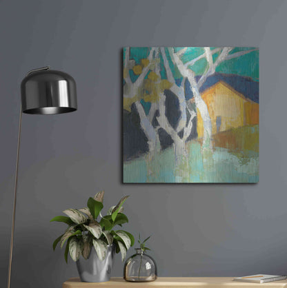 Luxe Metal Art 'Avoca Barn' by Sue Jachimiec, Metal Wall Art,24x24