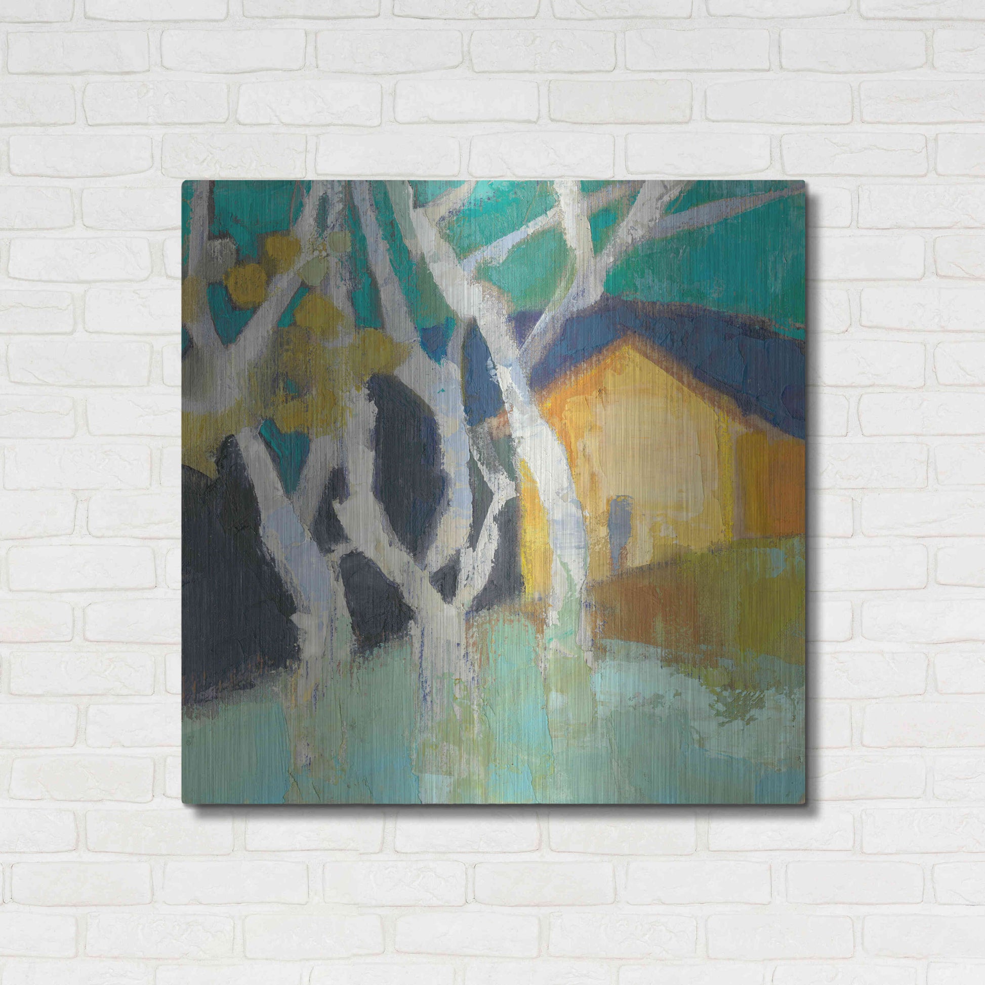 Luxe Metal Art 'Avoca Barn' by Sue Jachimiec, Metal Wall Art,36x36