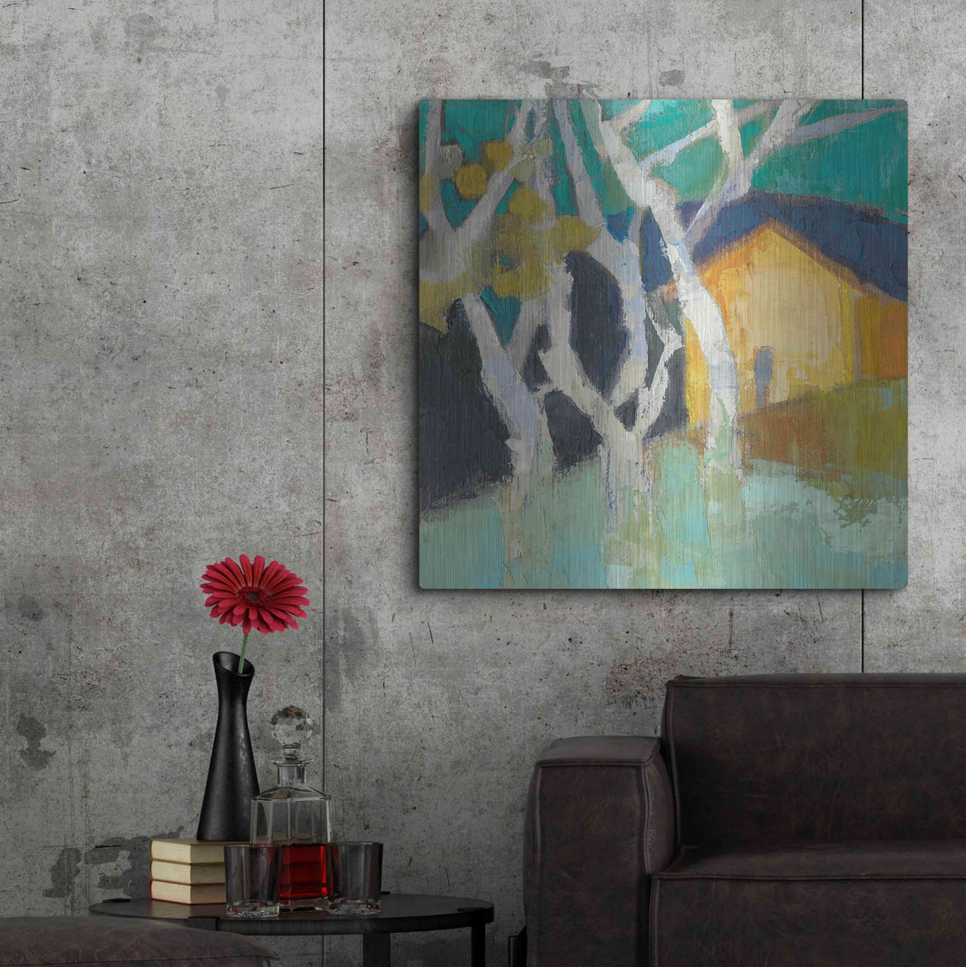 Luxe Metal Art 'Avoca Barn' by Sue Jachimiec, Metal Wall Art,36x36