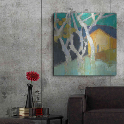 Luxe Metal Art 'Avoca Barn' by Sue Jachimiec, Metal Wall Art,36x36