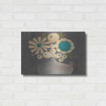 Luxe Metal Art 'Crackled Bouquet I' by Sue Jachimiec, Metal Wall Art,24x16