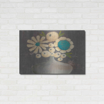 Luxe Metal Art 'Crackled Bouquet I' by Sue Jachimiec, Metal Wall Art,36x24