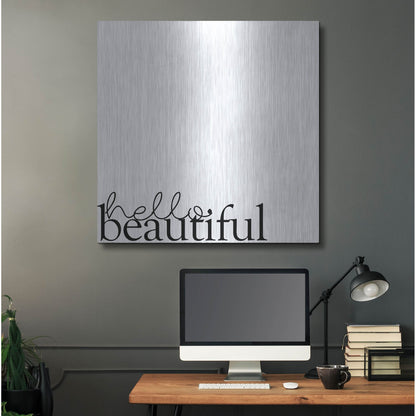 Luxe Metal Art 'Love Quotes IV' by Anna Hambly, Metal Wall Art,36x36