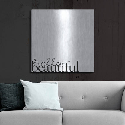 Luxe Metal Art 'Love Quotes IV' by Anna Hambly, Metal Wall Art,36x36