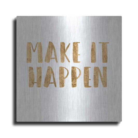 Luxe Metal Art 'Power Quotes II' by Anna Hambly, Metal Wall Art