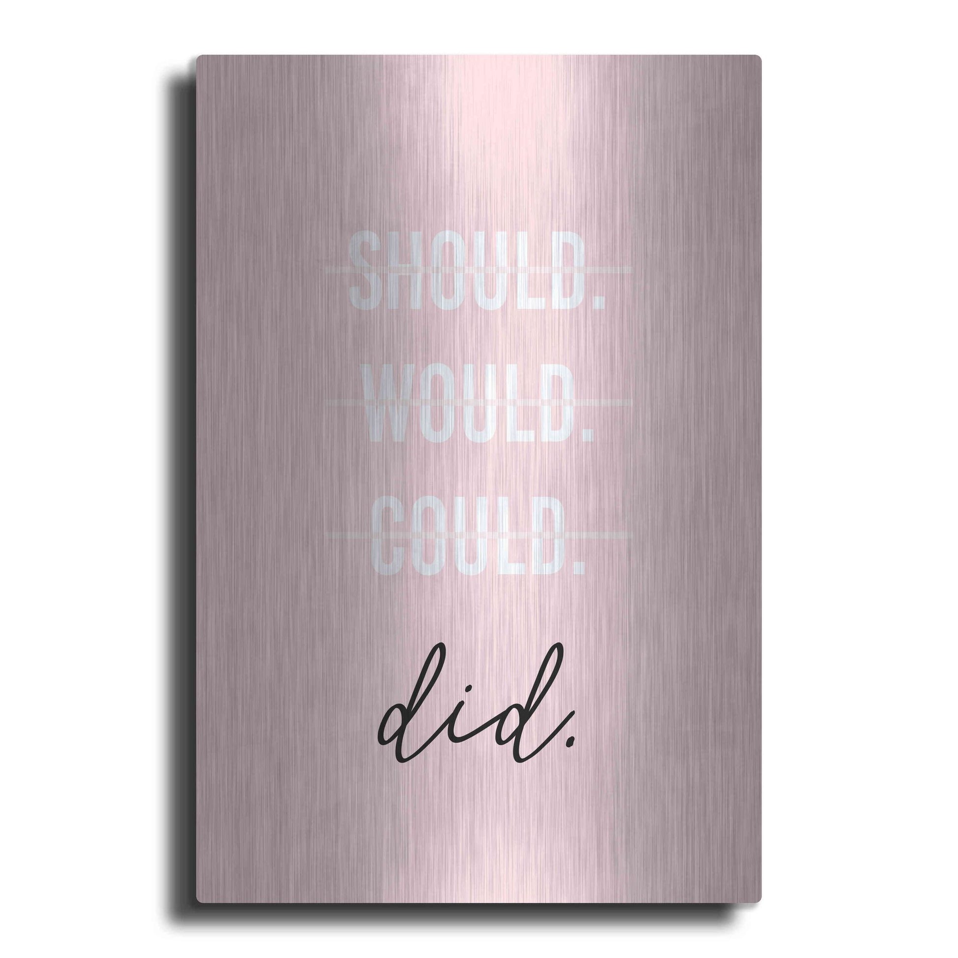 Luxe Metal Art 'GRL PWR II' by Anna Hambly, Metal Wall Art