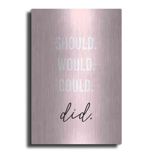 Luxe Metal Art 'GRL PWR II' by Anna Hambly, Metal Wall Art