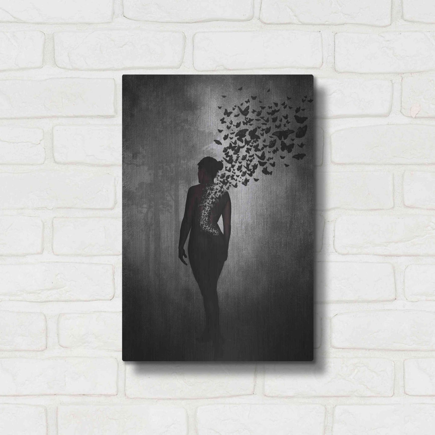 Luxe Metal Art 'The Butterfly Transformation' by Nicklas Gustafsson, Metal Wall Art,12x16