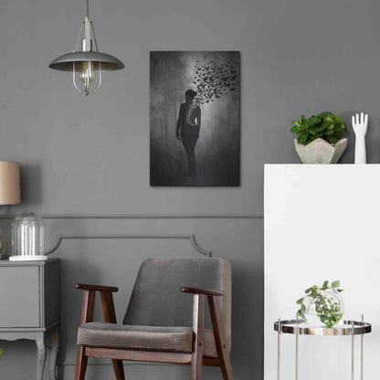 Luxe Metal Art 'The Butterfly Transformation' by Nicklas Gustafsson, Metal Wall Art,16x24