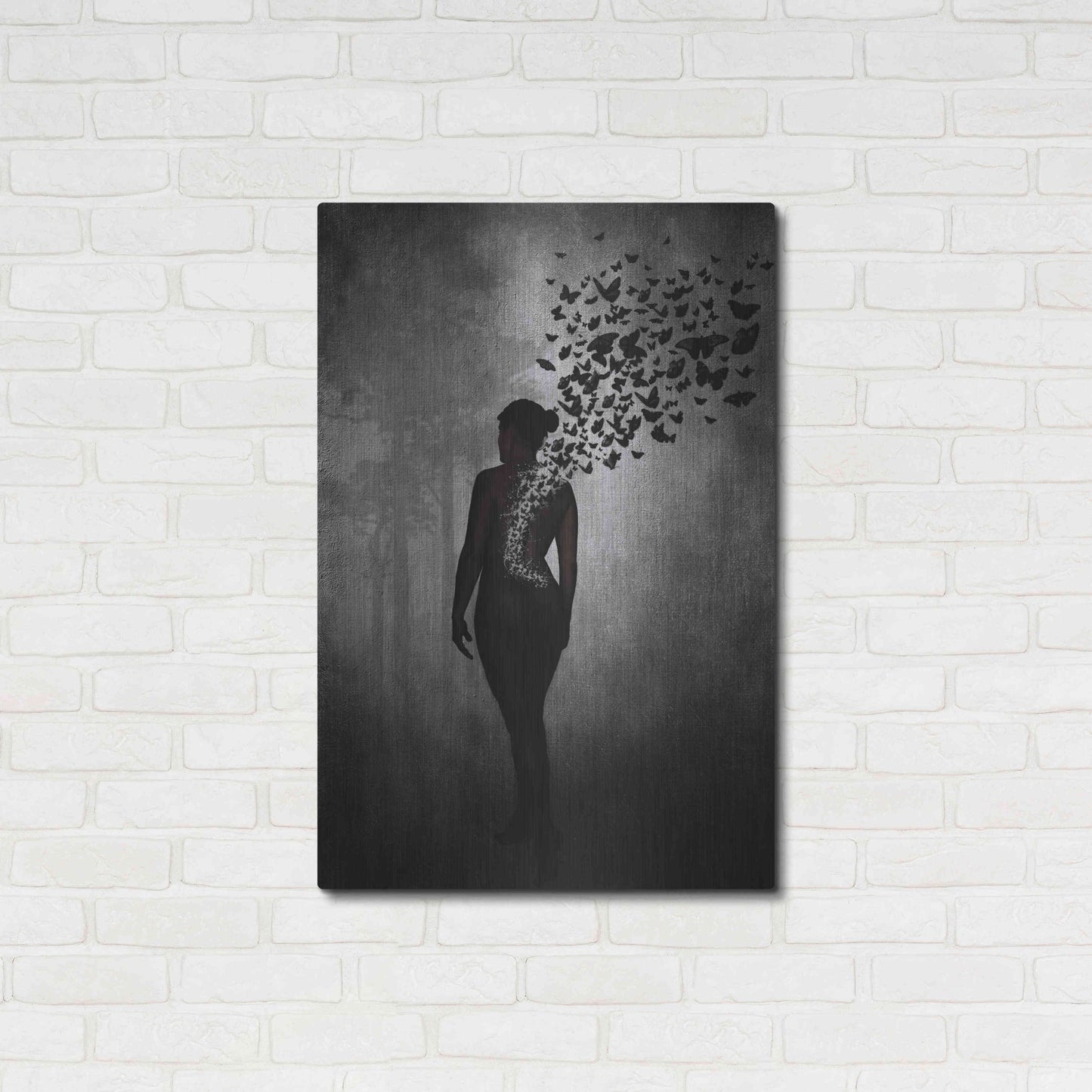 Luxe Metal Art 'The Butterfly Transformation' by Nicklas Gustafsson, Metal Wall Art,24x36