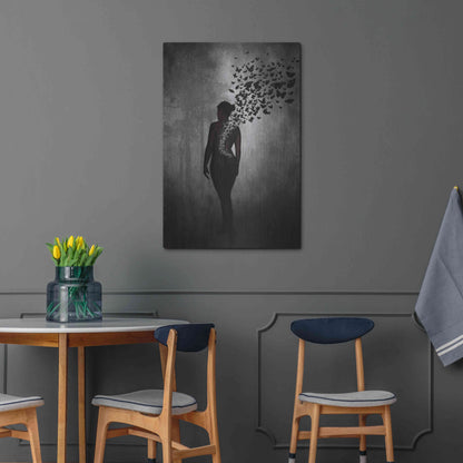 Luxe Metal Art 'The Butterfly Transformation' by Nicklas Gustafsson, Metal Wall Art,24x36