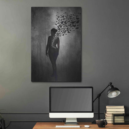 Luxe Metal Art 'The Butterfly Transformation' by Nicklas Gustafsson, Metal Wall Art,24x36