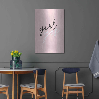 Luxe Metal Art 'GRL PWR V' by Anna Hambly, Metal Wall Art,24x36