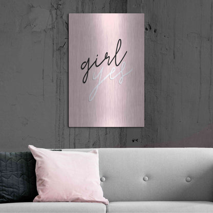 Luxe Metal Art 'GRL PWR V' by Anna Hambly, Metal Wall Art,24x36