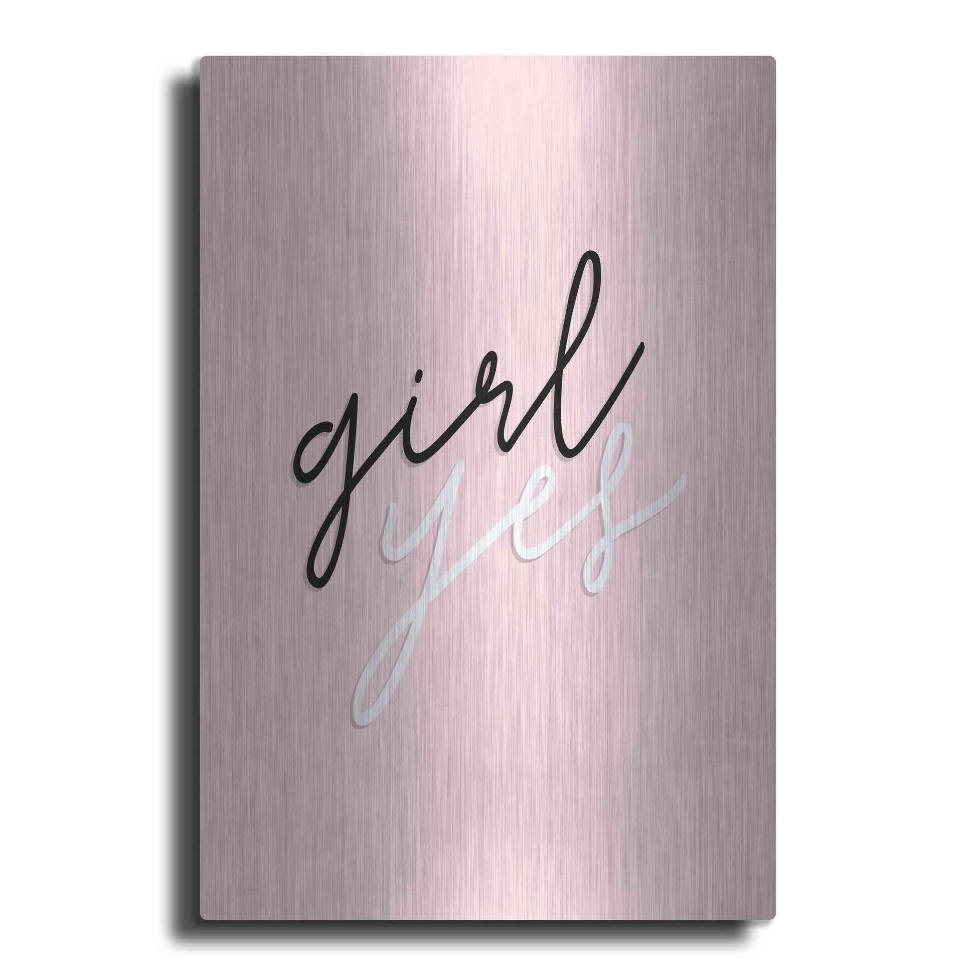 Luxe Metal Art 'GRL PWR V' by Anna Hambly, Metal Wall Art