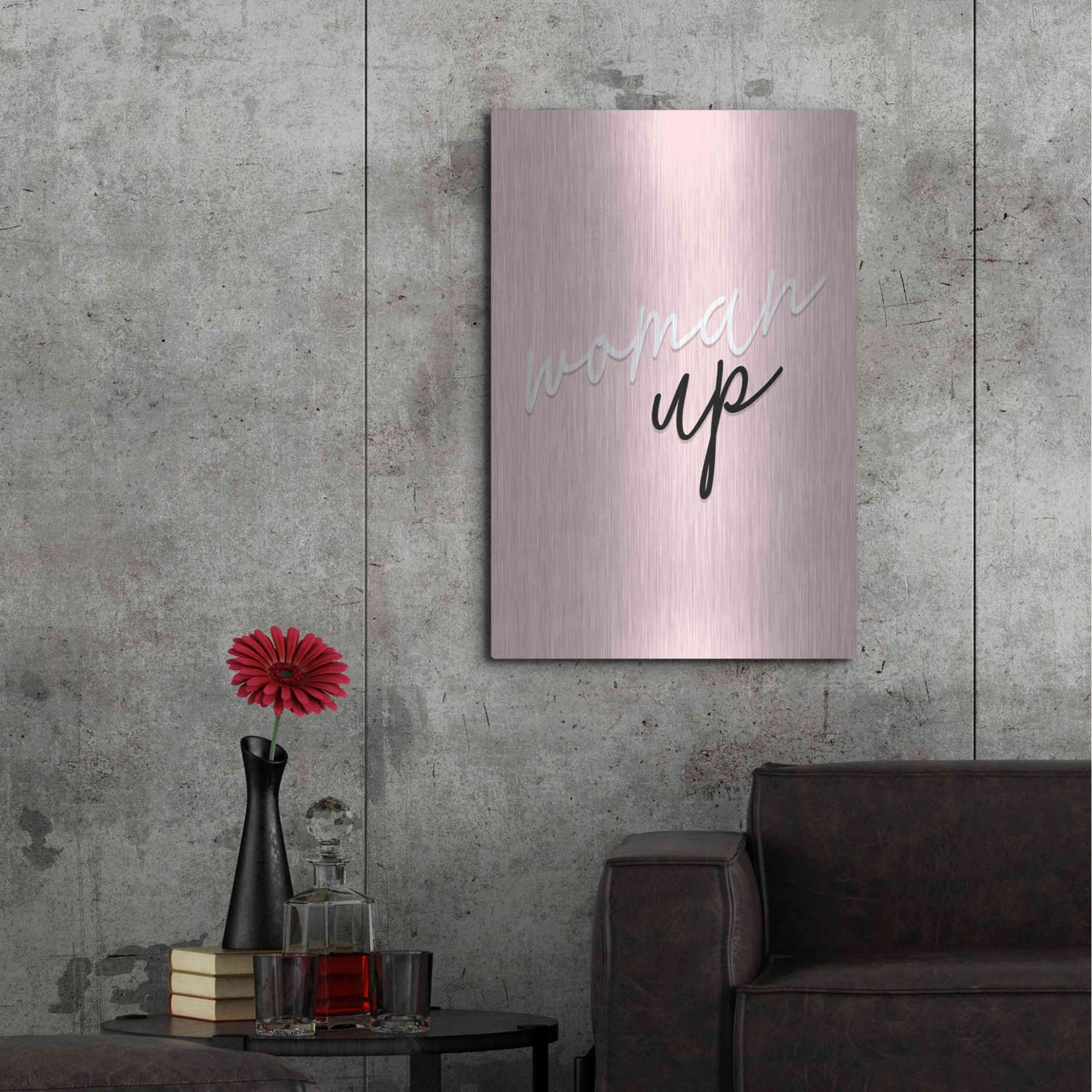 Luxe Metal Art 'GRL PWR VI' by Anna Hambly, Metal Wall Art,24x36