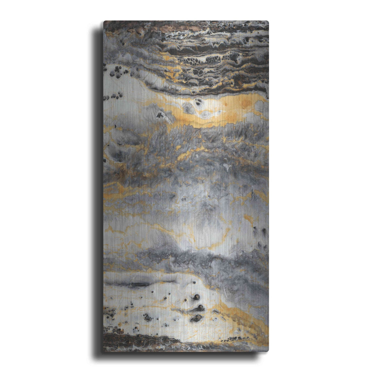 Luxe Metal Art 'Granite II' by Anna Hambly, Metal Wall Art