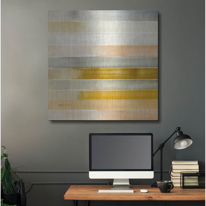 Luxe Metal Art 'Dreaming Borders I' by Annie Warren, Metal Wall Art,36x36