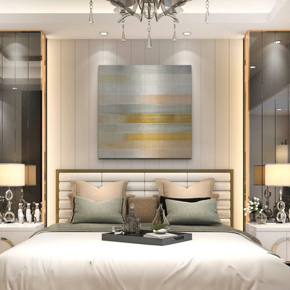 Luxe Metal Art 'Dreaming Borders I' by Annie Warren, Metal Wall Art,36x36