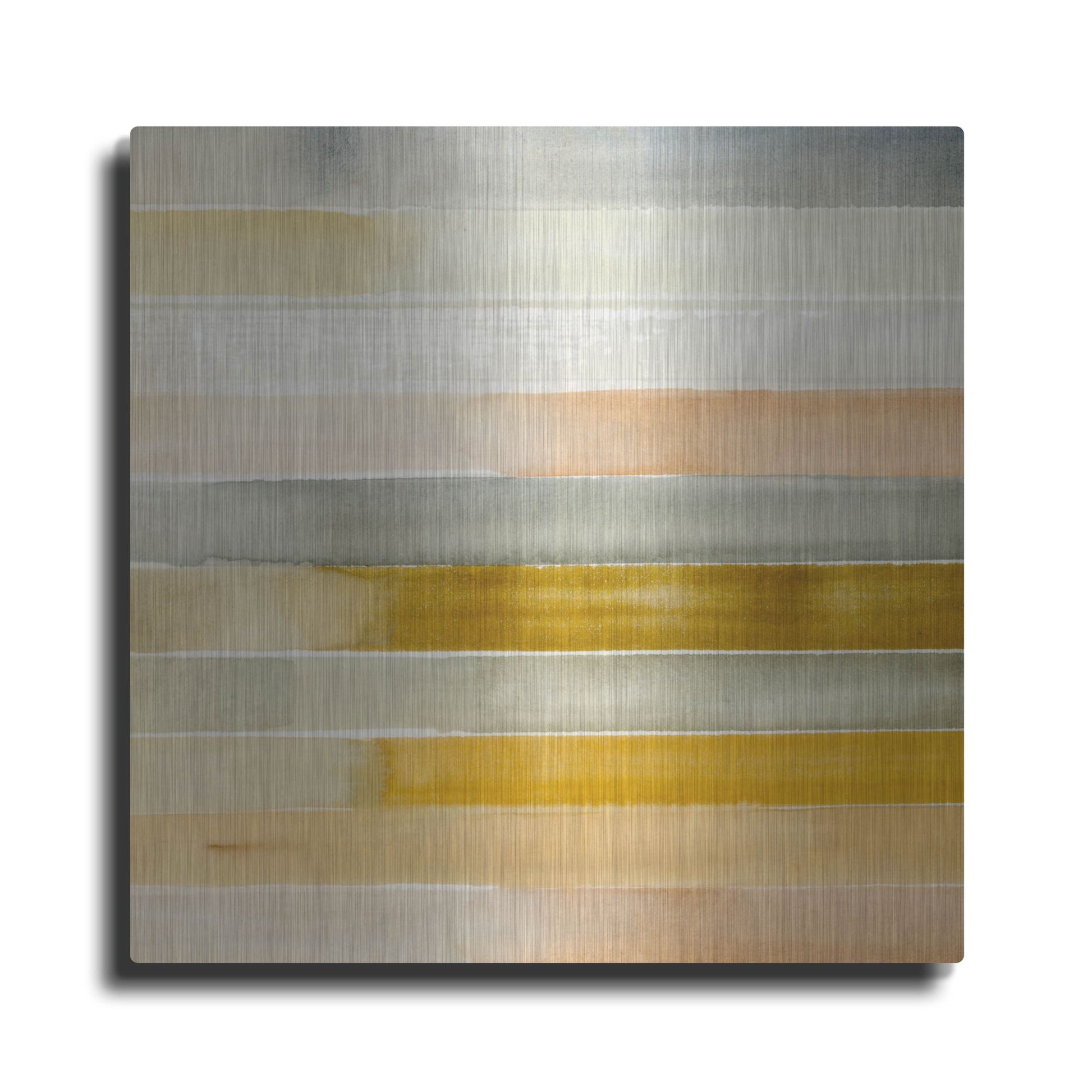 Luxe Metal Art 'Dreaming Borders I' by Annie Warren, Metal Wall Art