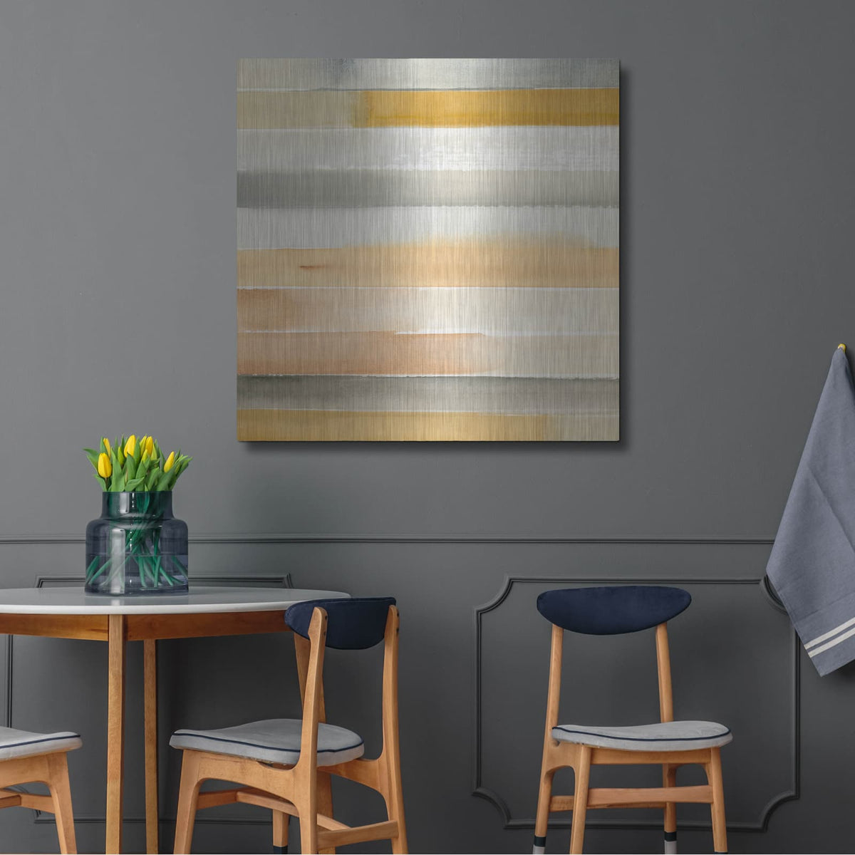 'Dreaming Borders II' by Annie Warren – Metal Wall Art, 36x36 room view