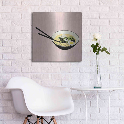 Luxe Metal Art 'Ramen Bar I' by Annie Warren, Metal Wall Art,24x24