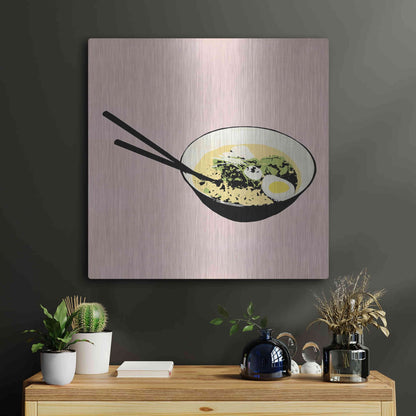 Luxe Metal Art 'Ramen Bar I' by Annie Warren, Metal Wall Art,24x24