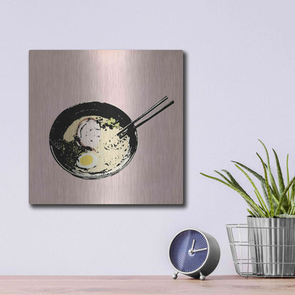 Luxe Metal Art 'Ramen Bar II' by Annie Warren, Metal Wall Art,12x12