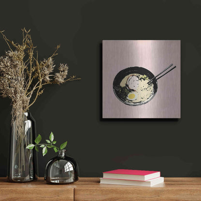 Luxe Metal Art 'Ramen Bar II' by Annie Warren, Metal Wall Art,12x12