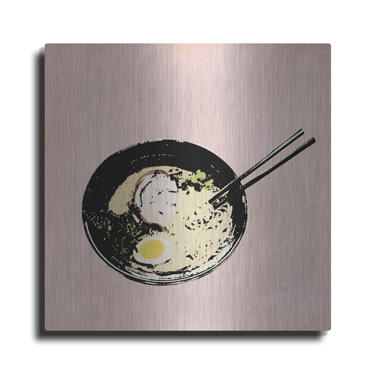 Luxe Metal Art 'Ramen Bar II' by Annie Warren, Metal Wall Art