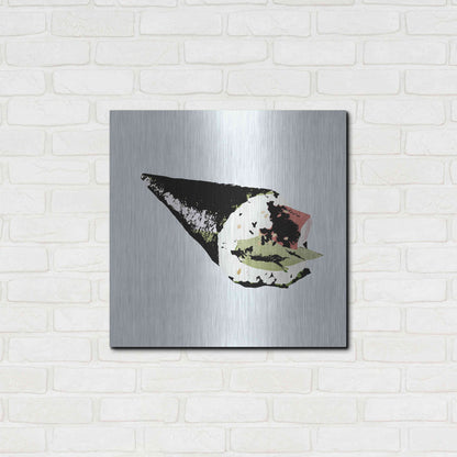 Luxe Metal Art 'Sushi Style V' by Annie Warren, Metal Wall Art,24x24