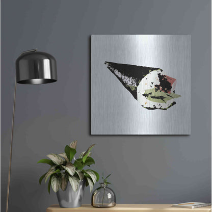 Luxe Metal Art 'Sushi Style V' by Annie Warren, Metal Wall Art,24x24