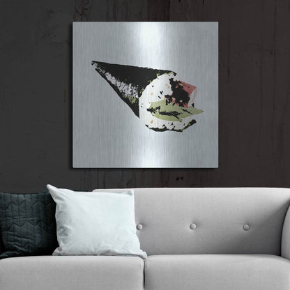 Luxe Metal Art 'Sushi Style V' by Annie Warren, Metal Wall Art,36x36