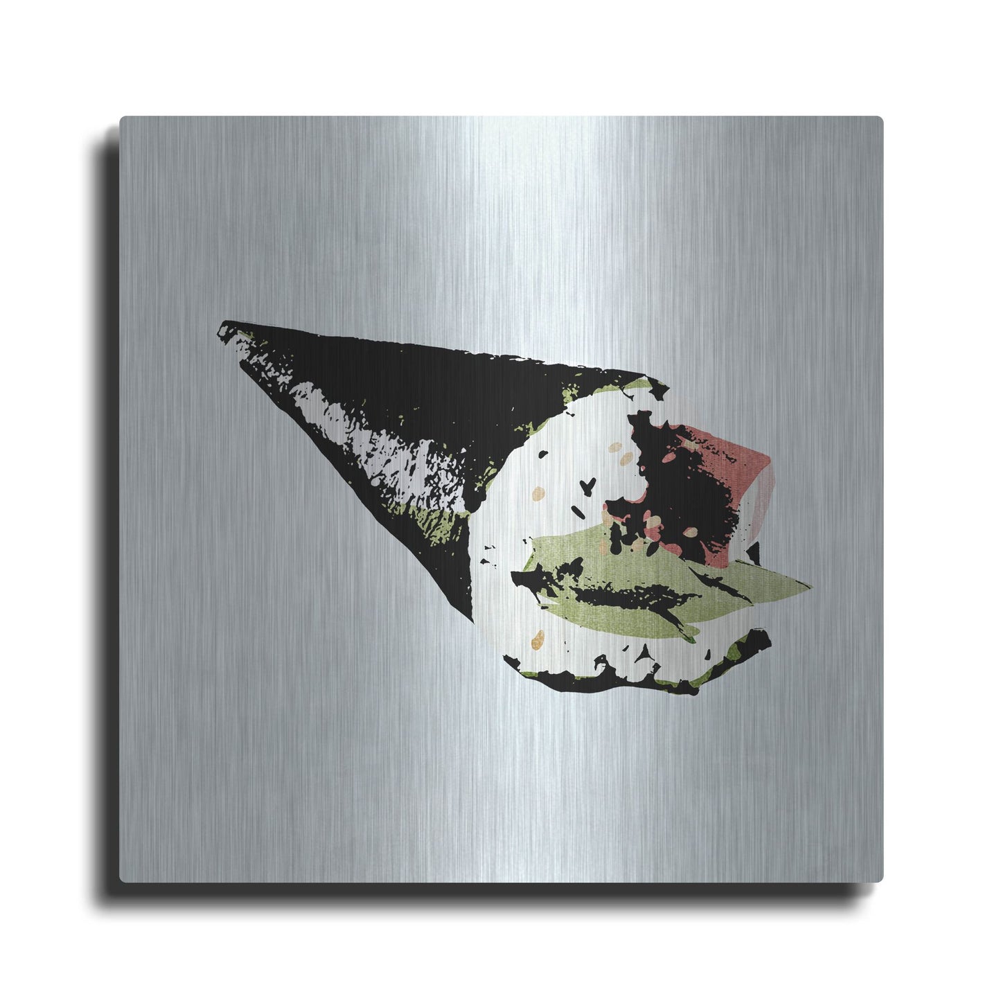 Luxe Metal Art 'Sushi Style V' by Annie Warren, Metal Wall Art