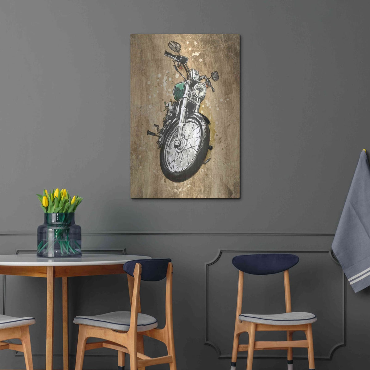 'Metallic Rider II' by Annie Warren – Metal Wall Art, 24x36 room view