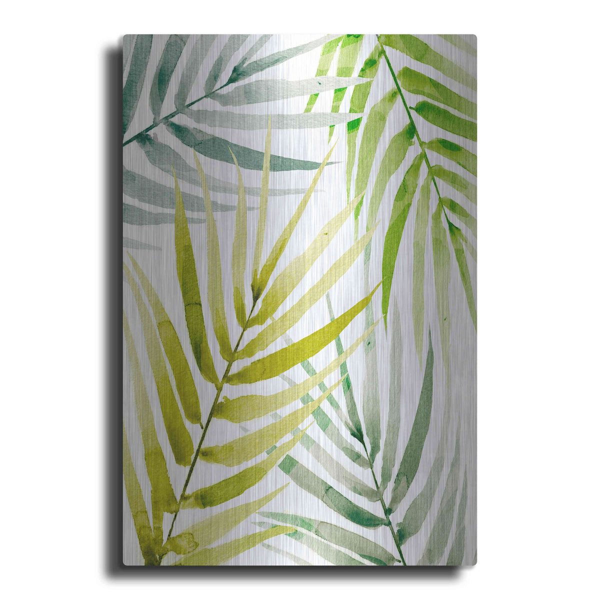 Luxe Metal Art 'Shady Palm II' by Annie Warren, Metal Wall Art