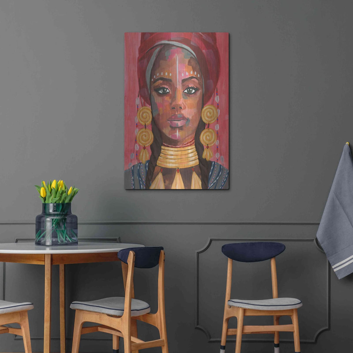 'Ornament Empress I' by Annie Warren – Metal Wall Art, 24x36 room view