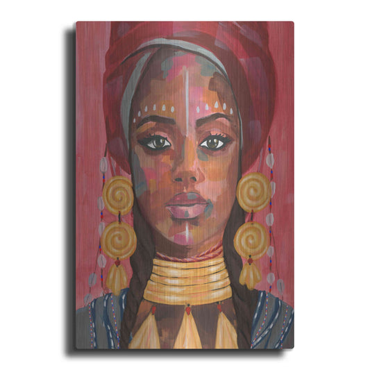 Luxe Metal Art 'Ornament Empress I' by Annie Warren, Metal Wall Art