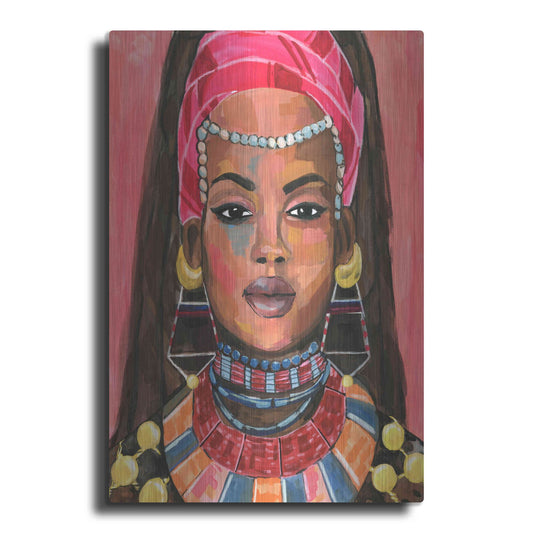 Luxe Metal Art 'Ornament Empress II' by Annie Warren, Metal Wall Art