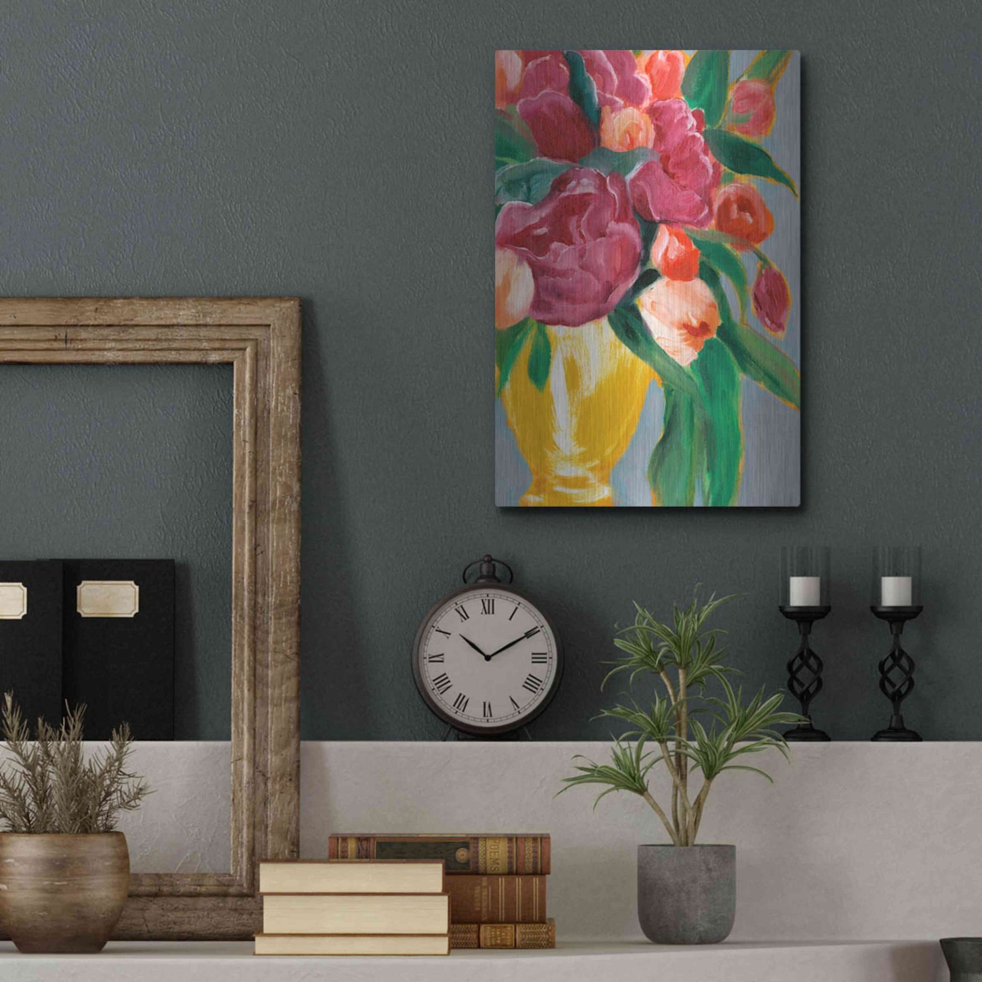 Luxe Metal Art 'Plush Harvest II' by Annie Warren, Metal Wall Art,12x16