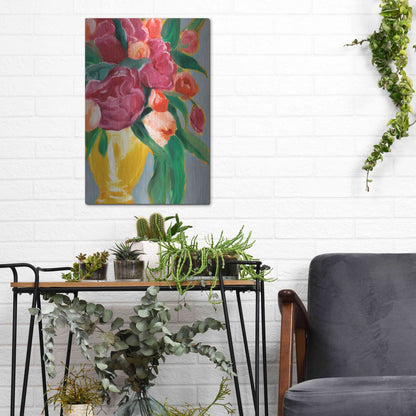 Luxe Metal Art 'Plush Harvest II' by Annie Warren, Metal Wall Art,12x16