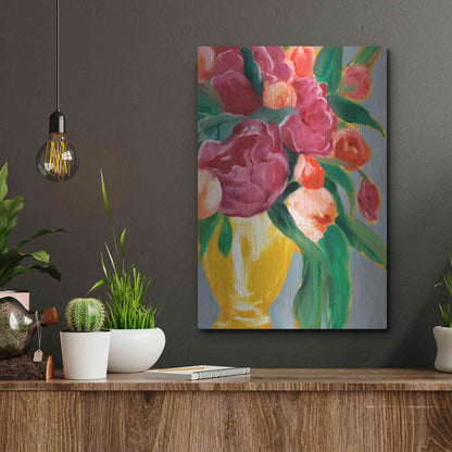 Luxe Metal Art 'Plush Harvest II' by Annie Warren, Metal Wall Art,12x16