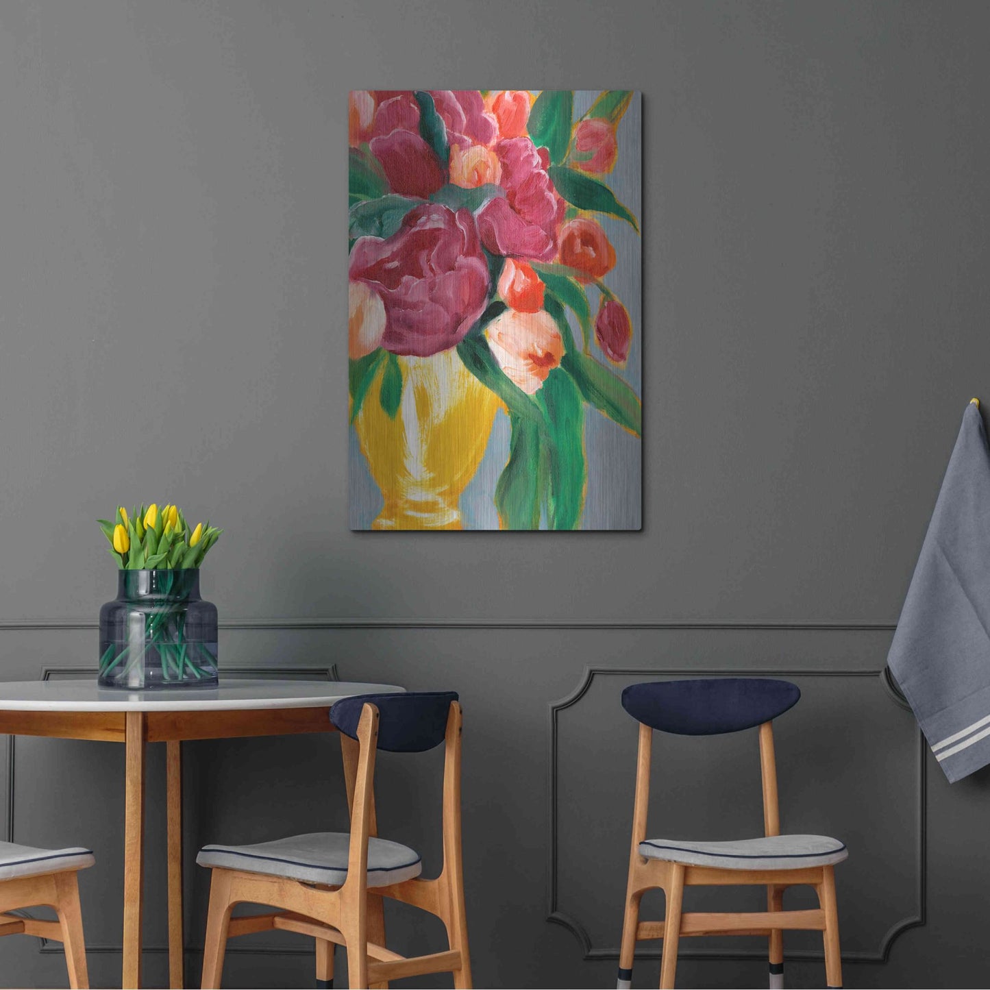 Luxe Metal Art 'Plush Harvest II' by Annie Warren, Metal Wall Art,24x36