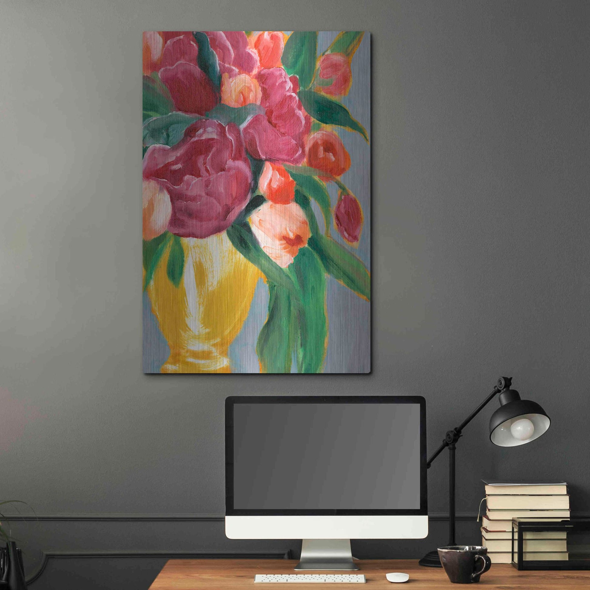 Luxe Metal Art 'Plush Harvest II' by Annie Warren, Metal Wall Art,24x36