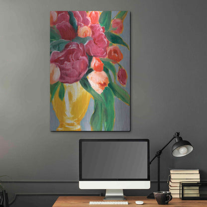Luxe Metal Art 'Plush Harvest II' by Annie Warren, Metal Wall Art,24x36