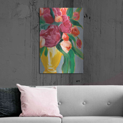 Luxe Metal Art 'Plush Harvest II' by Annie Warren, Metal Wall Art,24x36