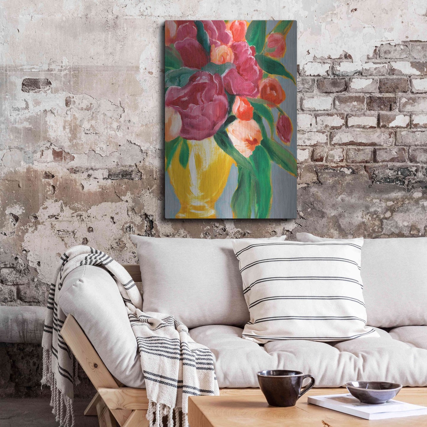 Luxe Metal Art 'Plush Harvest II' by Annie Warren, Metal Wall Art,24x36