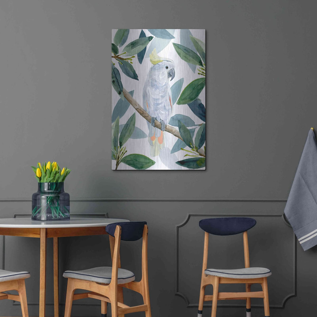 'Cockatoo Perch I' by Annie Warren – Metal Wall Art, 24x36 room view