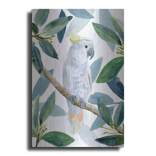 Luxe Metal Art 'Cockatoo Perch I' by Annie Warren, Metal Wall Art